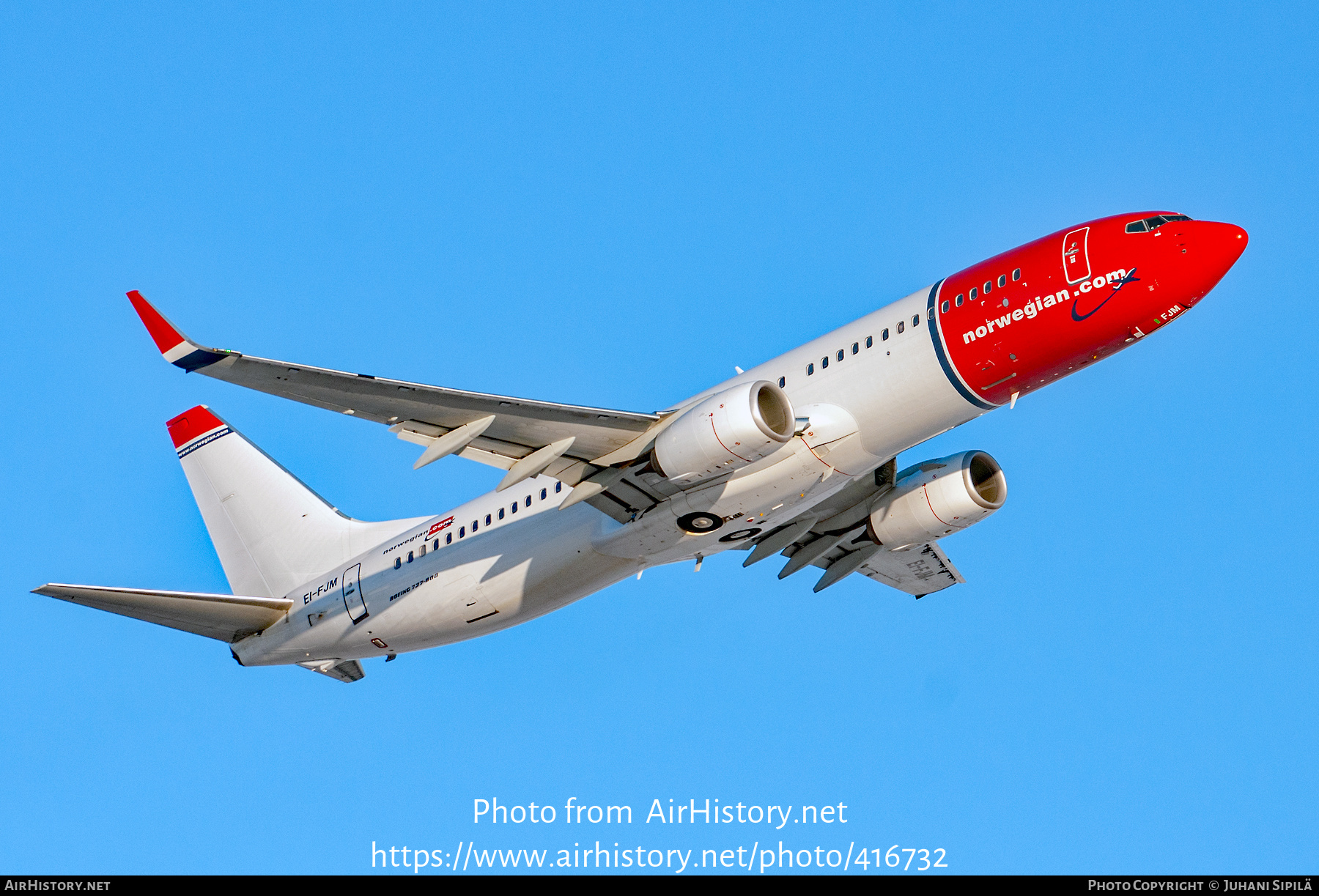 Aircraft Photo of EI-FJM | Boeing 737-8JP | Norwegian | AirHistory.net #416732