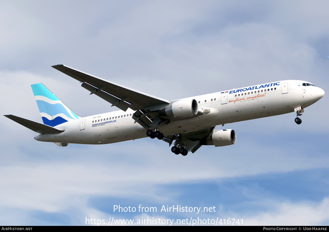 Aircraft Photo of CS-TST | Boeing 767-34P/ER | Euro Atlantic Airways | AirHistory.net #416741