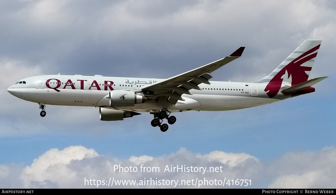 Aircraft Photo of A7-ACF | Airbus A330-202 | Qatar Airways | AirHistory.net #416751