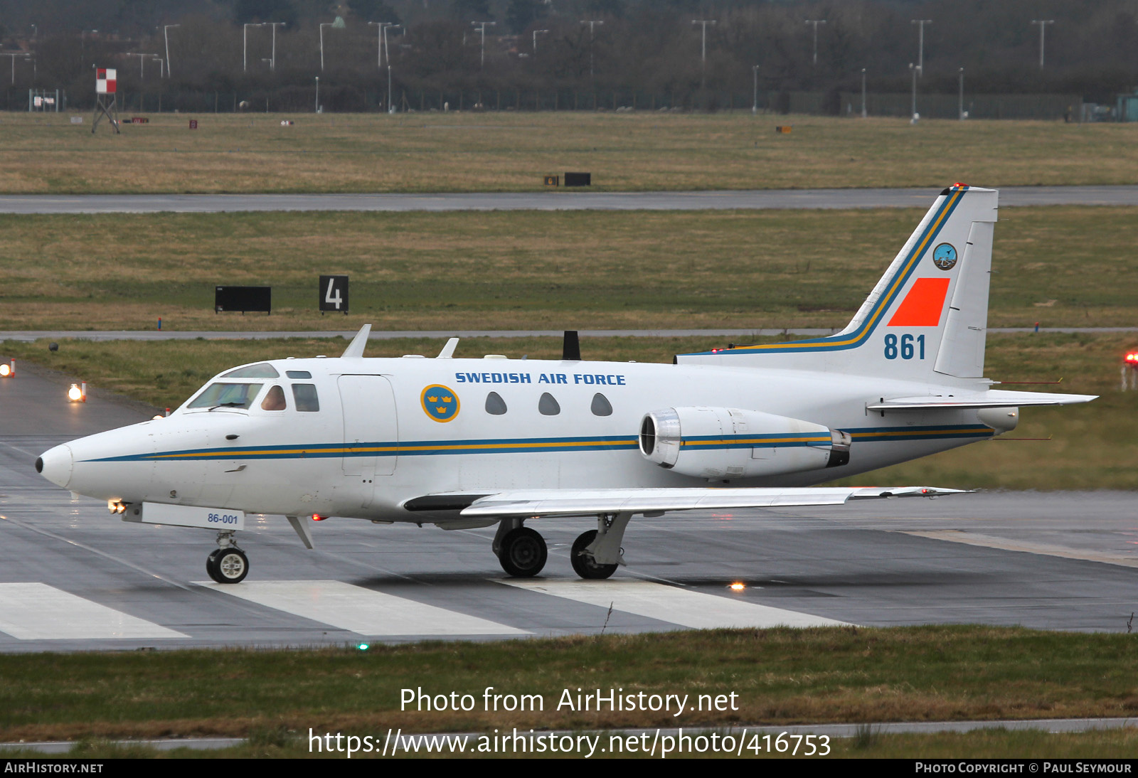 Aircraft Photo of 86001 | North American Tp86 Sabreliner | Sweden - Air Force | AirHistory.net #416753