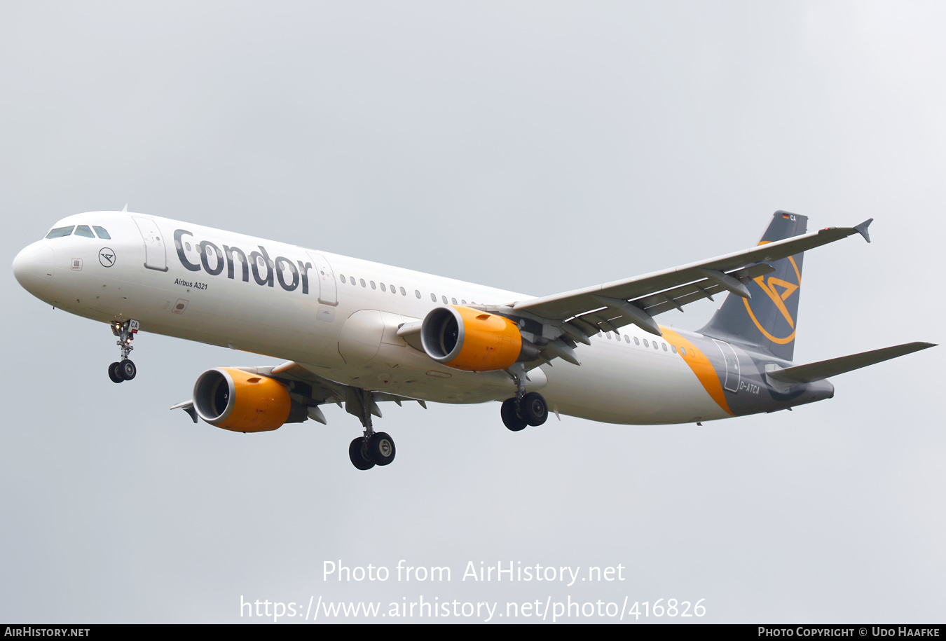 Aircraft Photo of D-ATCA | Airbus A321-211 | Condor Flugdienst | AirHistory.net #416826