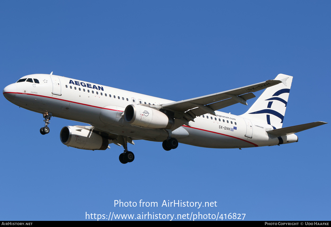 Aircraft Photo of SX-DVH | Airbus A320-232 | Aegean Airlines | AirHistory.net #416827