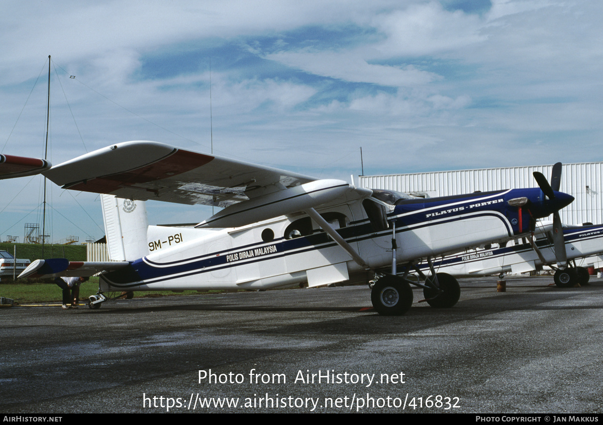 Aircraft Photo of 9M-PSI | Pilatus PC-6/B2-H4 Turbo Porter | Polis Diraja Malaysia | AirHistory.net #416832