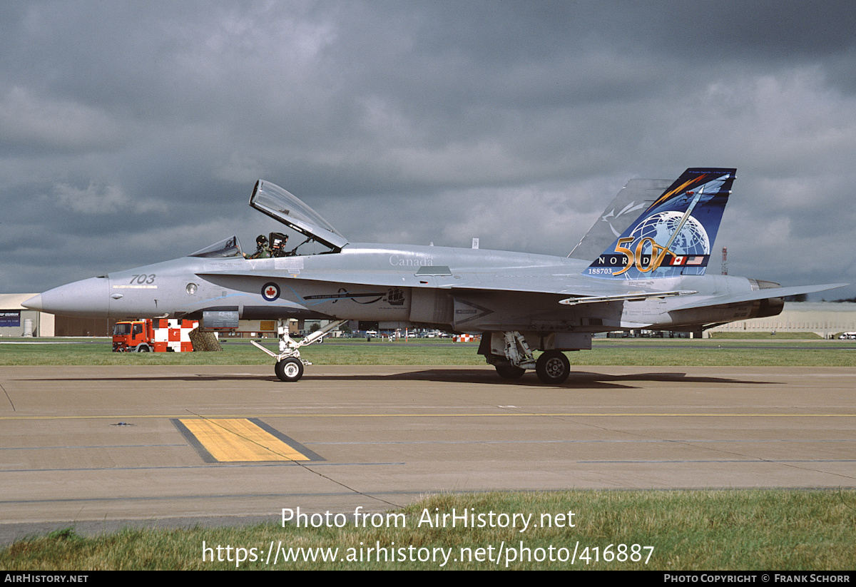 Aircraft Photo of 188703 | McDonnell Douglas CF-188 Hornet | Canada - Air Force | AirHistory.net #416887