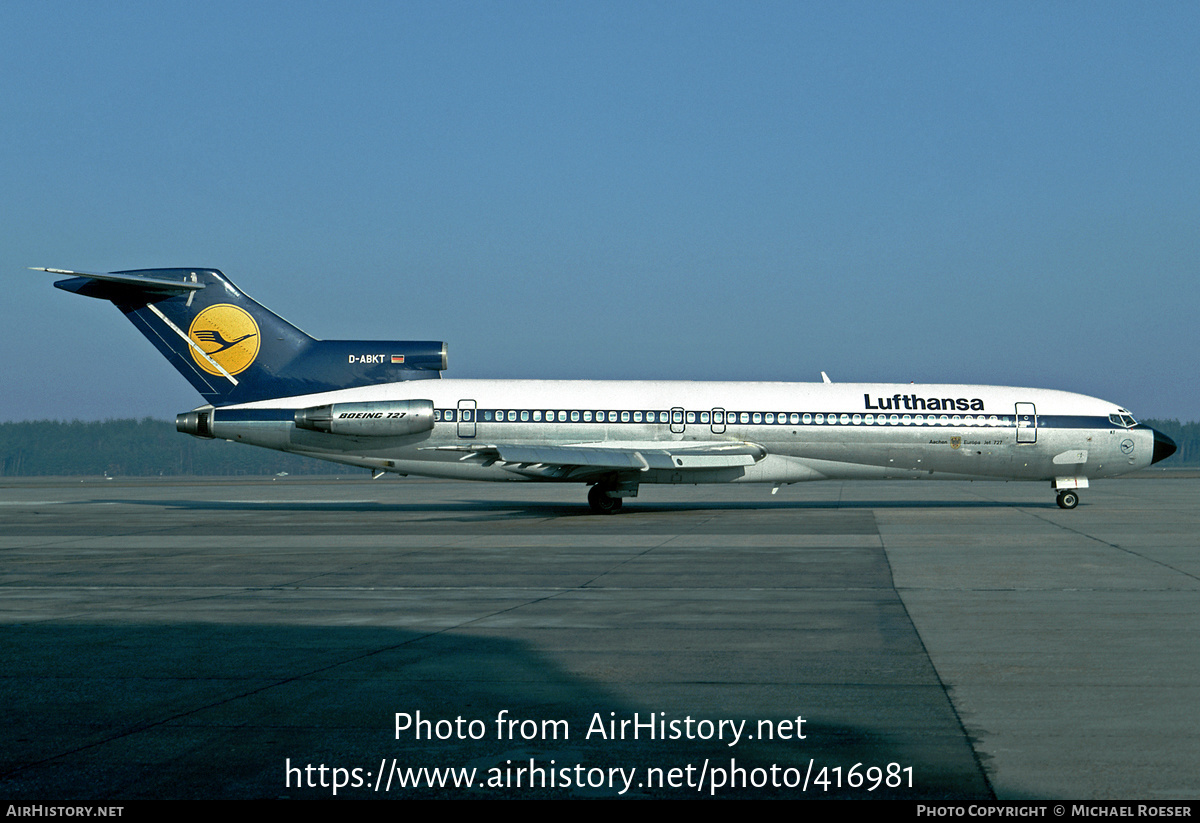 Aircraft Photo of D-ABKT | Boeing 727-230 | Lufthansa | AirHistory.net #416981