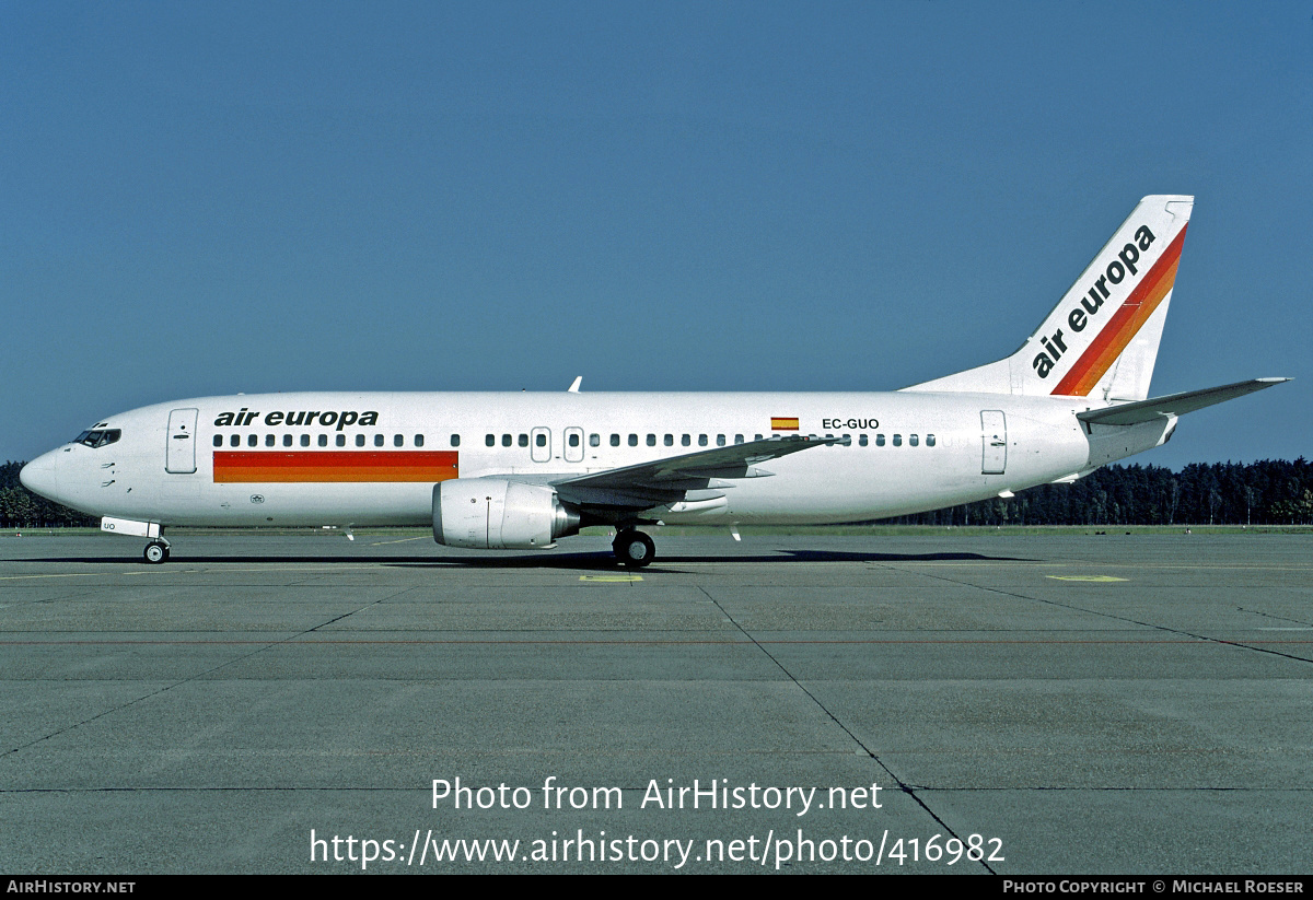 Aircraft Photo of EC-GUO | Boeing 737-4Q8 | Air Europa | AirHistory.net #416982