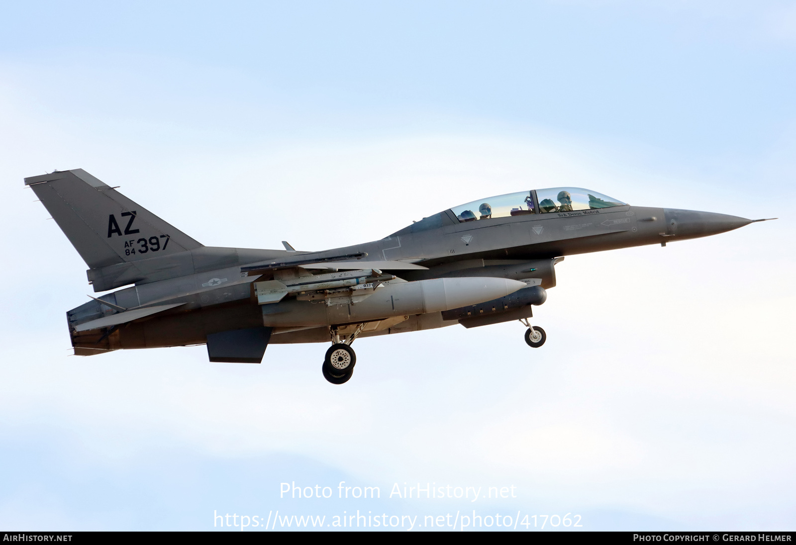 Aircraft Photo of 84-1397 / AF84-397 | General Dynamics F-16D Fighting Falcon | USA - Air Force | AirHistory.net #417062