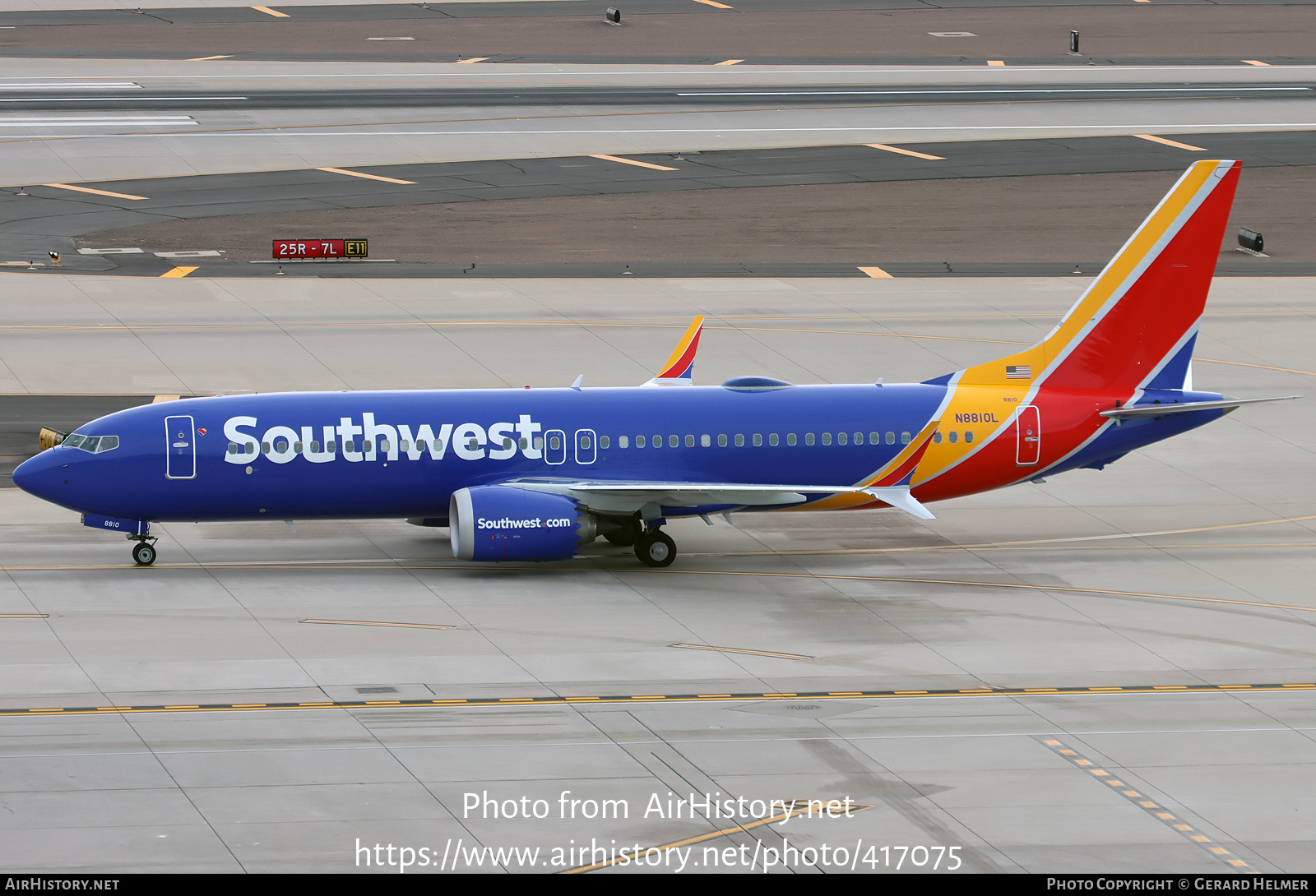 Aircraft Photo of N8810L | Boeing 737-8 Max 8 | Southwest Airlines | AirHistory.net #417075