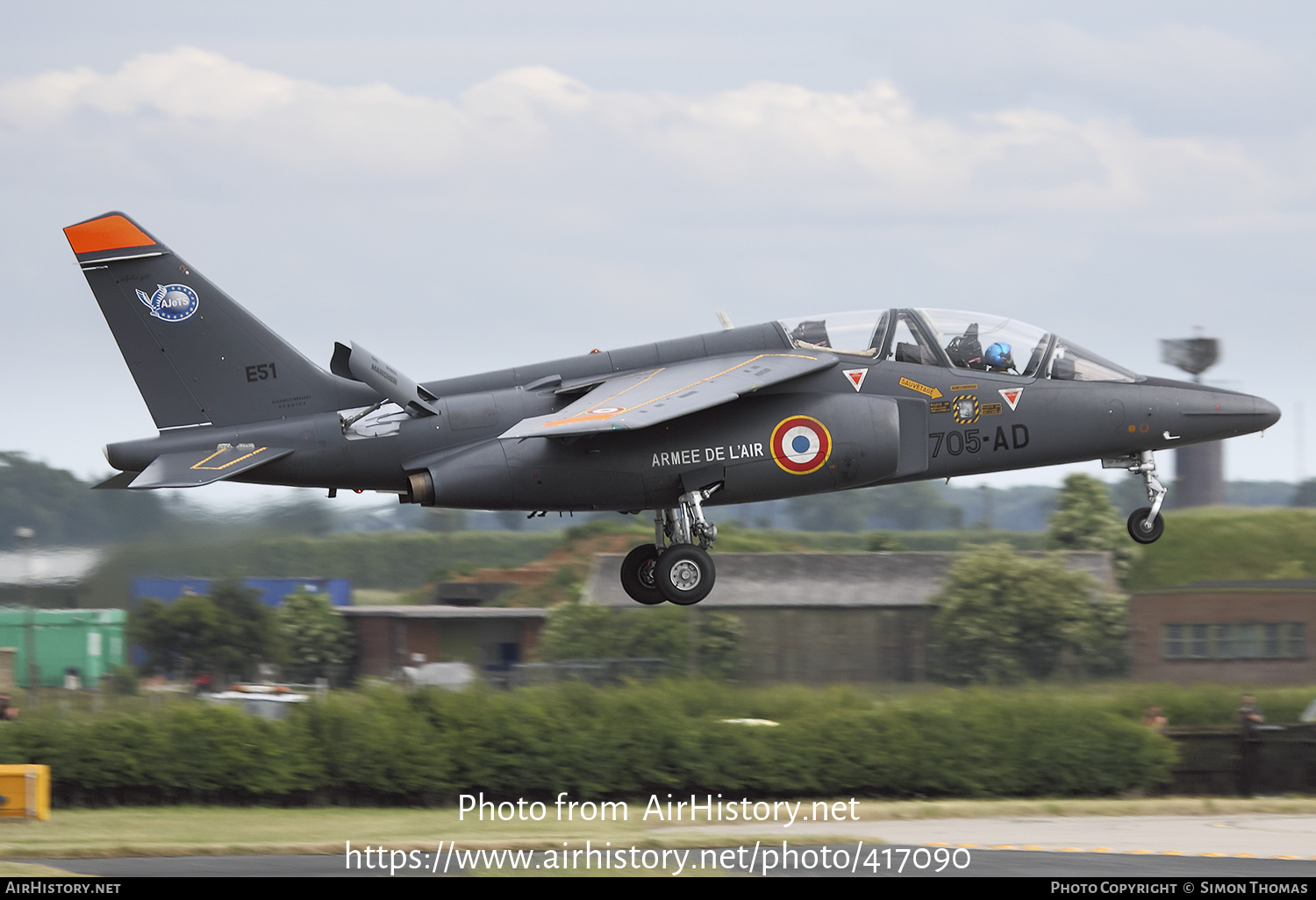 Aircraft Photo of E51 | Dassault-Dornier Alpha Jet E | France - Air Force | AirHistory.net #417090