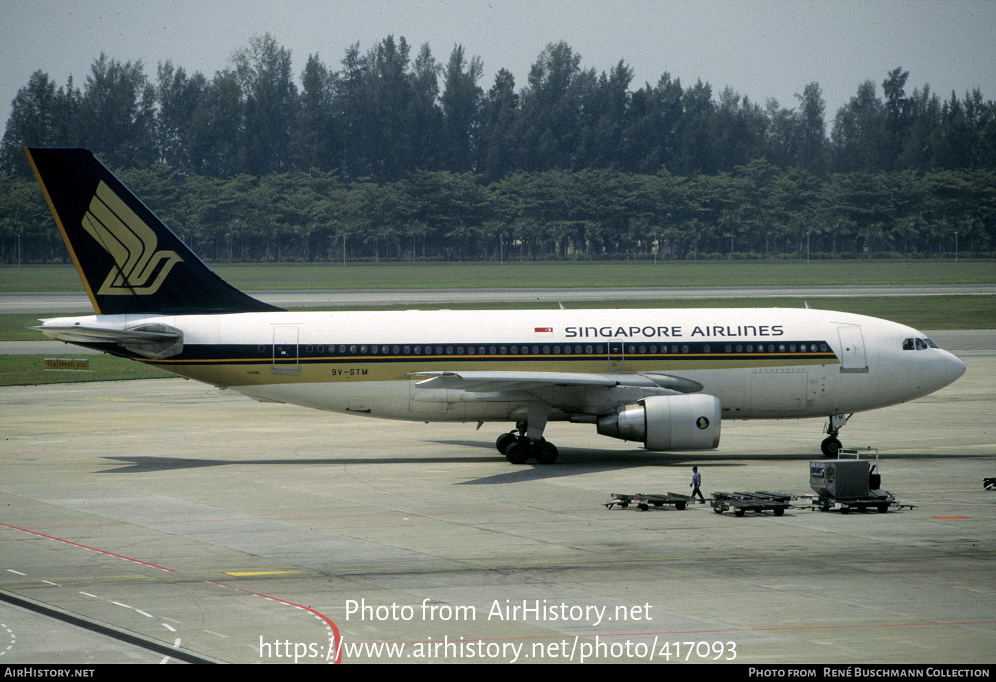 Aircraft Photo of 9V-STM | Airbus A310-222 | Singapore Airlines | AirHistory.net #417093