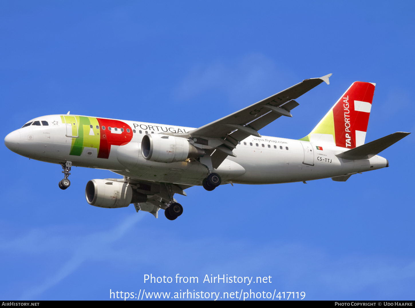 Aircraft Photo of CS-TTJ | Airbus A319-111 | TAP Portugal | AirHistory.net #417119