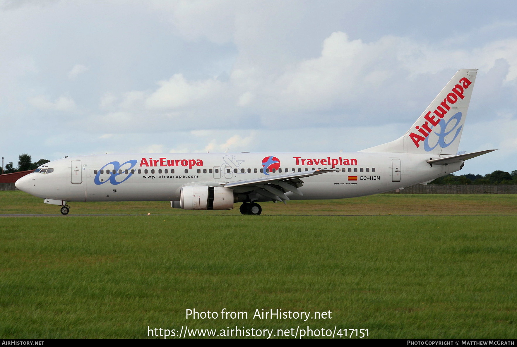 Aircraft Photo of EC-HBN | Boeing 737-85P | Air Europa | AirHistory.net #417151