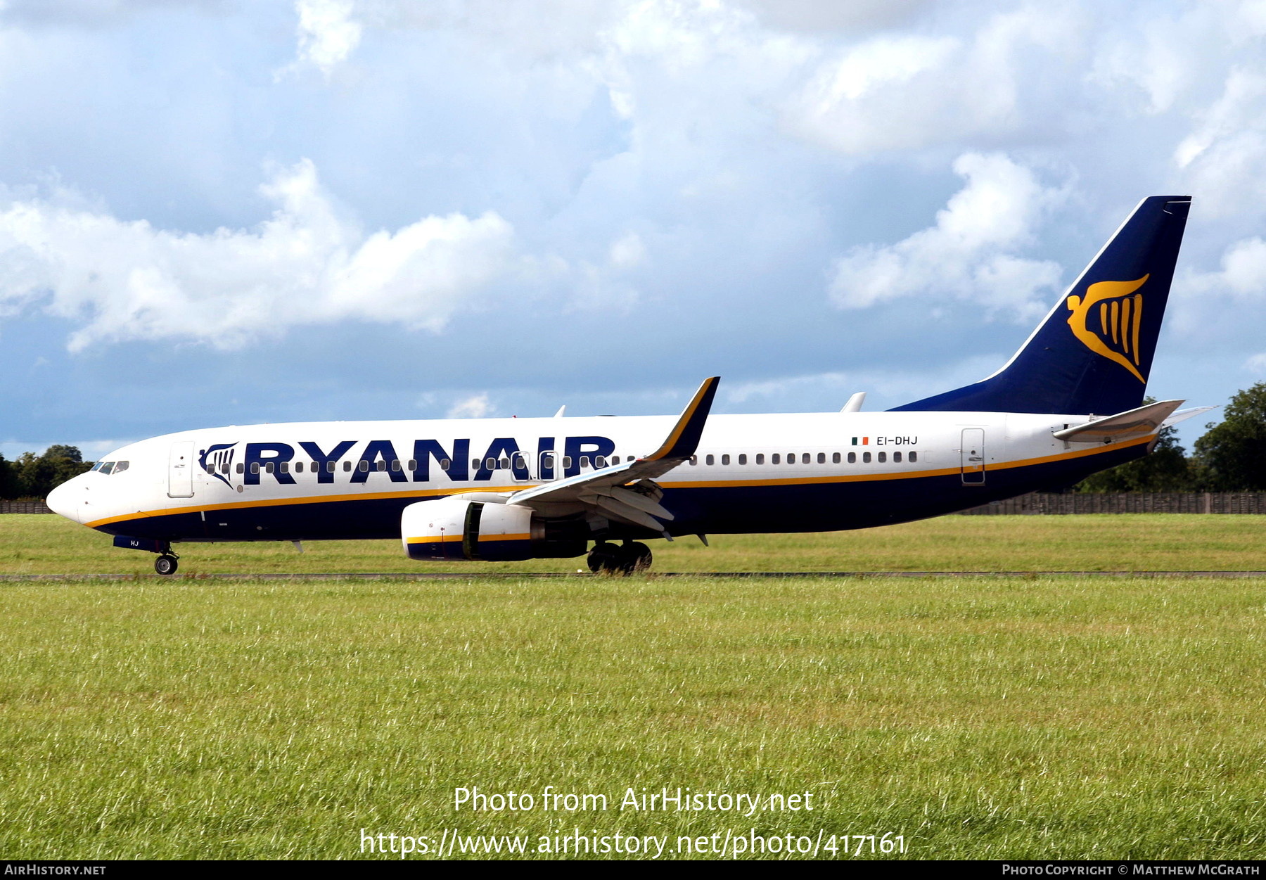 Aircraft Photo of EI-DHJ | Boeing 737-8AS | Ryanair | AirHistory.net #417161