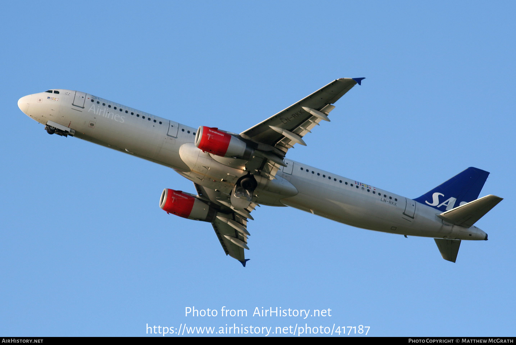 Aircraft Photo of LN-RKK | Airbus A321-232 | Scandinavian Airlines - SAS | AirHistory.net #417187