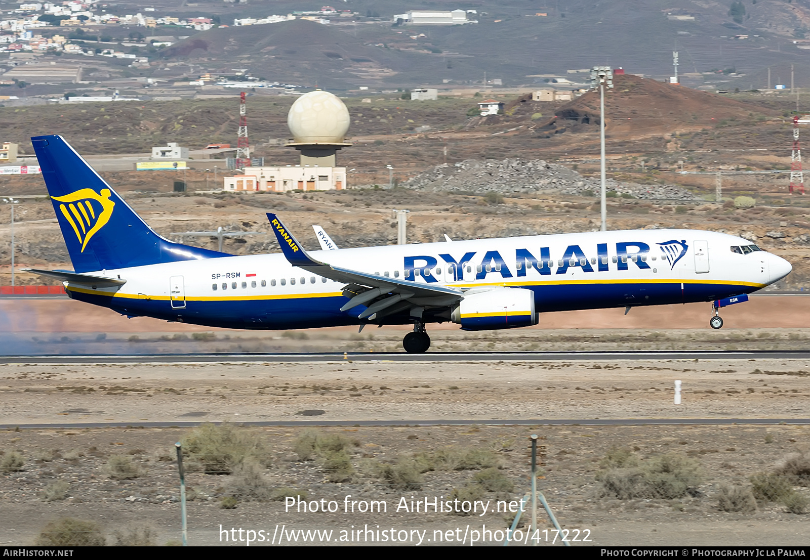 Aircraft Photo of SP-RSM | Boeing 737-800 | Ryanair | AirHistory.net #417222