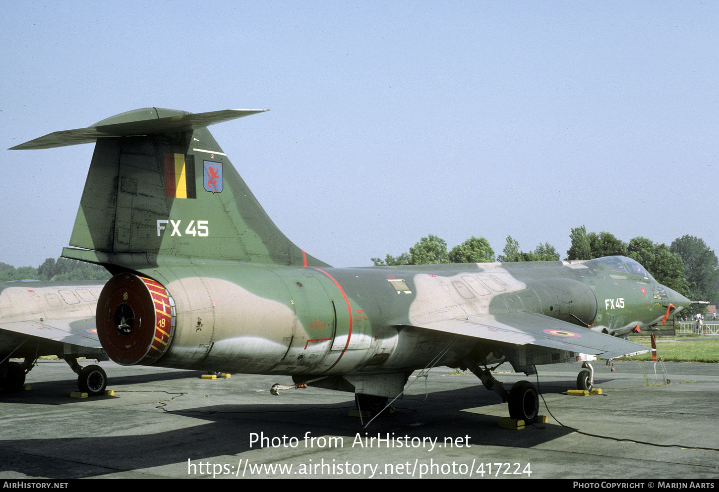 Aircraft Photo of FX45 | Lockheed F-104G Starfighter | Belgium - Air Force | AirHistory.net #417224