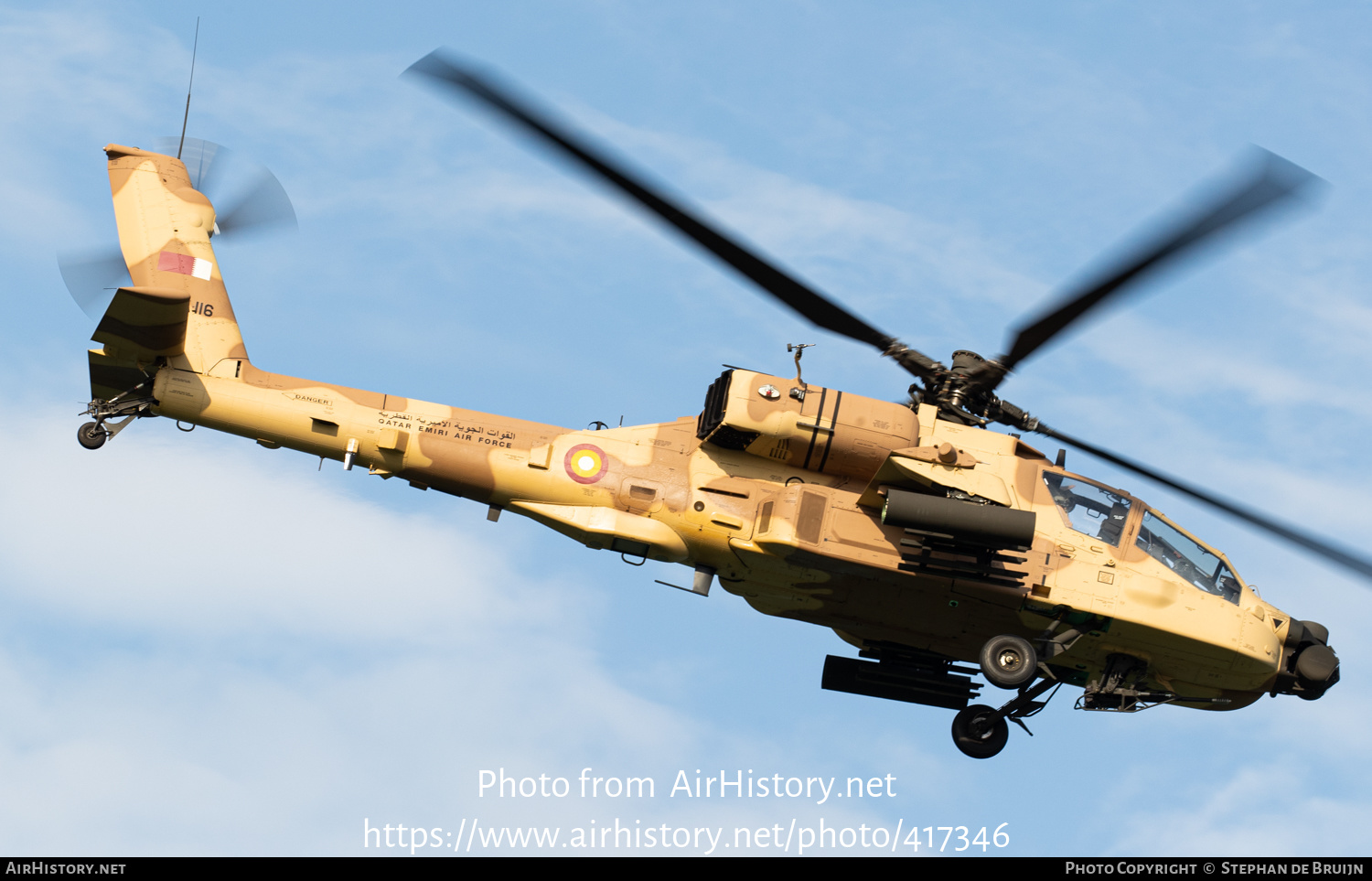 Aircraft Photo of QA116 | Boeing AH-64E Apache Guardian | Qatar - Air Force | AirHistory.net #417346