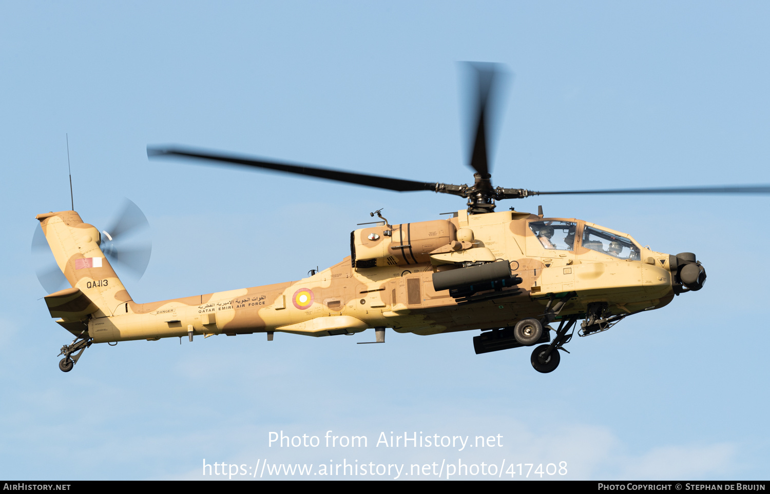 Aircraft Photo of QA113 | Boeing AH-64E Apache Guardian | Qatar - Air Force | AirHistory.net #417408