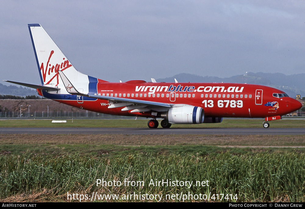 Aircraft Photo of VH-VBJ | Boeing 737-7Q8 | Virgin Blue Airlines | AirHistory.net #417414