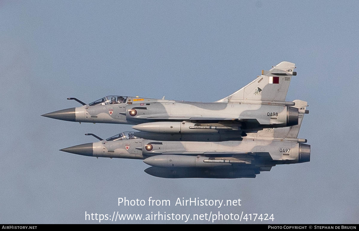 Aircraft Photo of QA98 | Dassault Mirage 2000-5EDA | Qatar - Air Force | AirHistory.net #417424