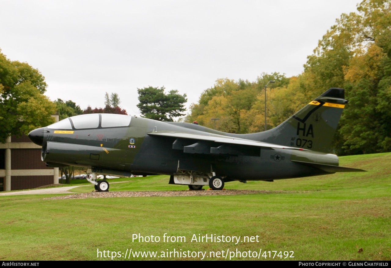 Aircraft Photo of 81-0073 / AF81-073 | Vought A-7K Corsair II | USA - Air Force | AirHistory.net #417492