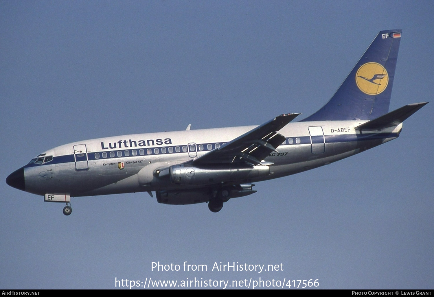 Aircraft Photo of D-ABEF | Boeing 737-130 | Lufthansa | AirHistory.net #417566