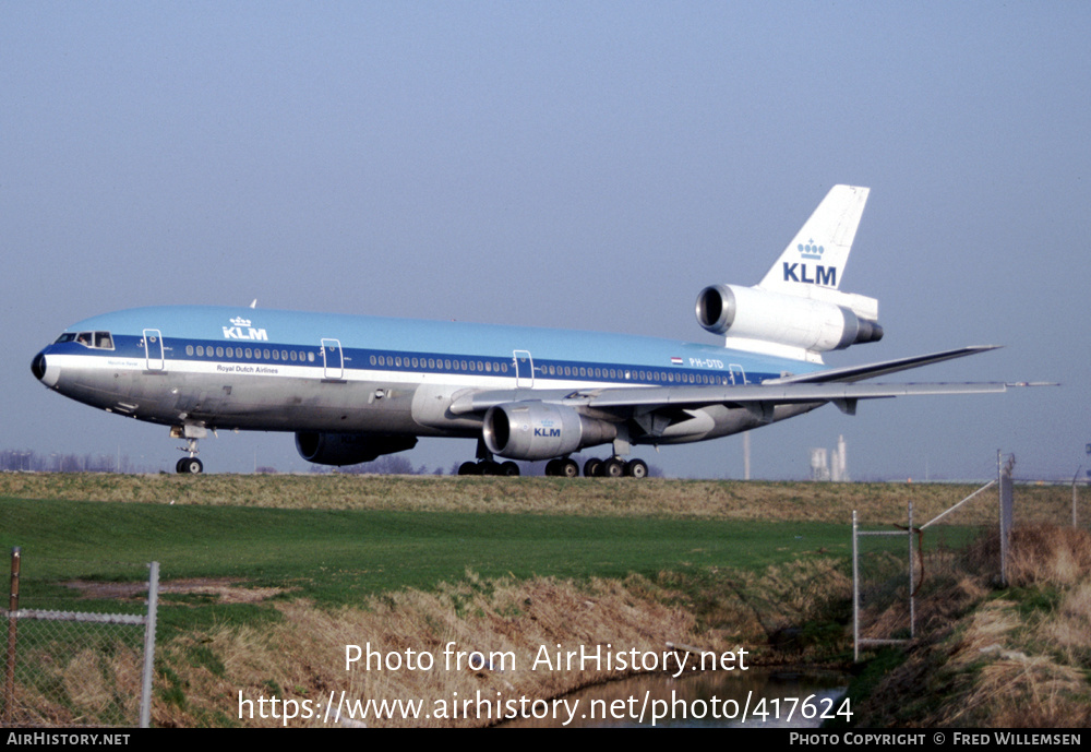 Aircraft Photo of PH-DTD | McDonnell Douglas DC-10-30 | KLM - Royal Dutch Airlines | AirHistory.net #417624