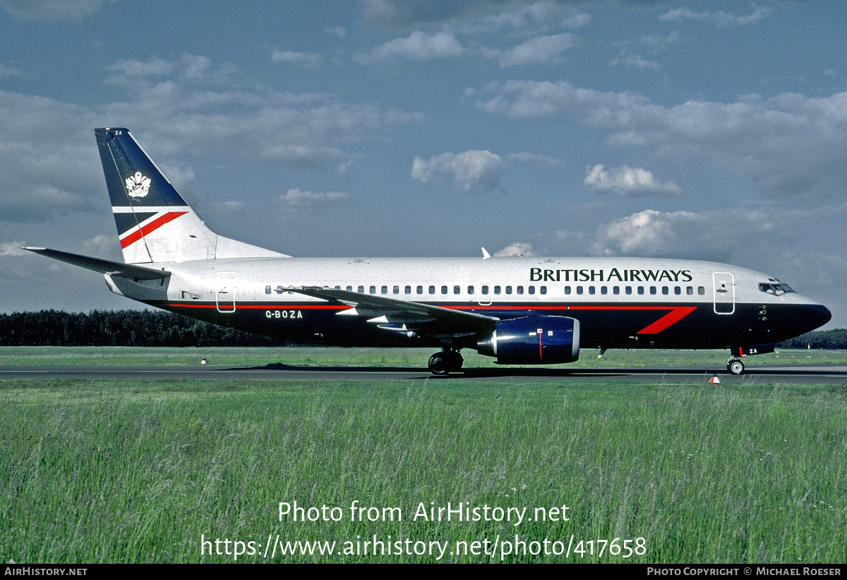 Aircraft Photo of G-BOZA | Boeing 737-3L9 | British Airways | AirHistory.net #417658