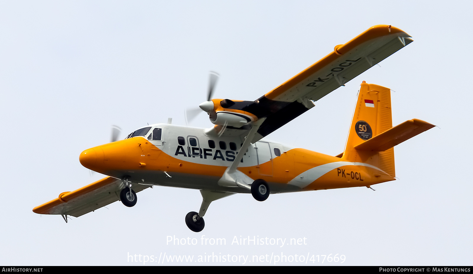 Aircraft Photo of PK-OCL | De Havilland Canada DHC-6-300 Twin Otter | Airfast | AirHistory.net #417669