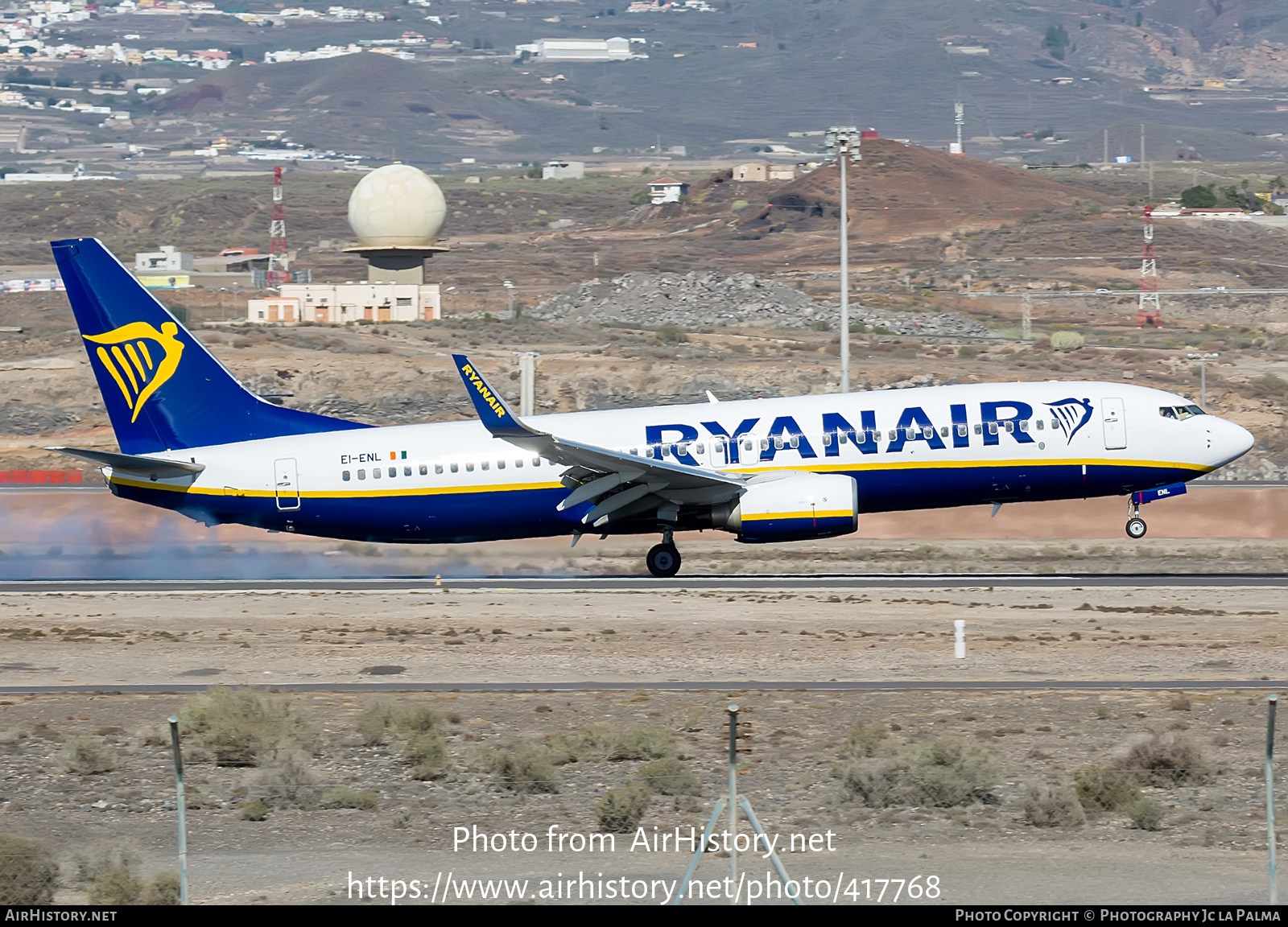 Aircraft Photo of EI-ENL | Boeing 737-8AS | Ryanair | AirHistory.net #417768