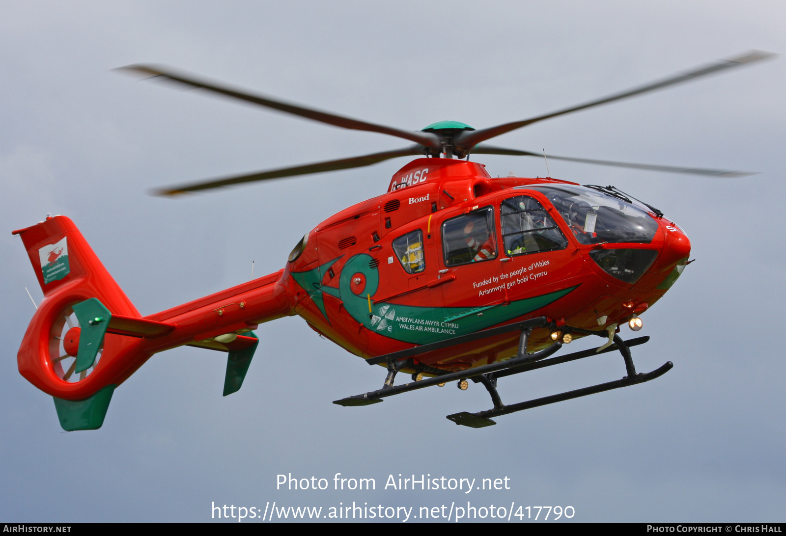 Aircraft Photo of G-WASC | Eurocopter EC-135T-2+ | Wales Air Ambulance ...