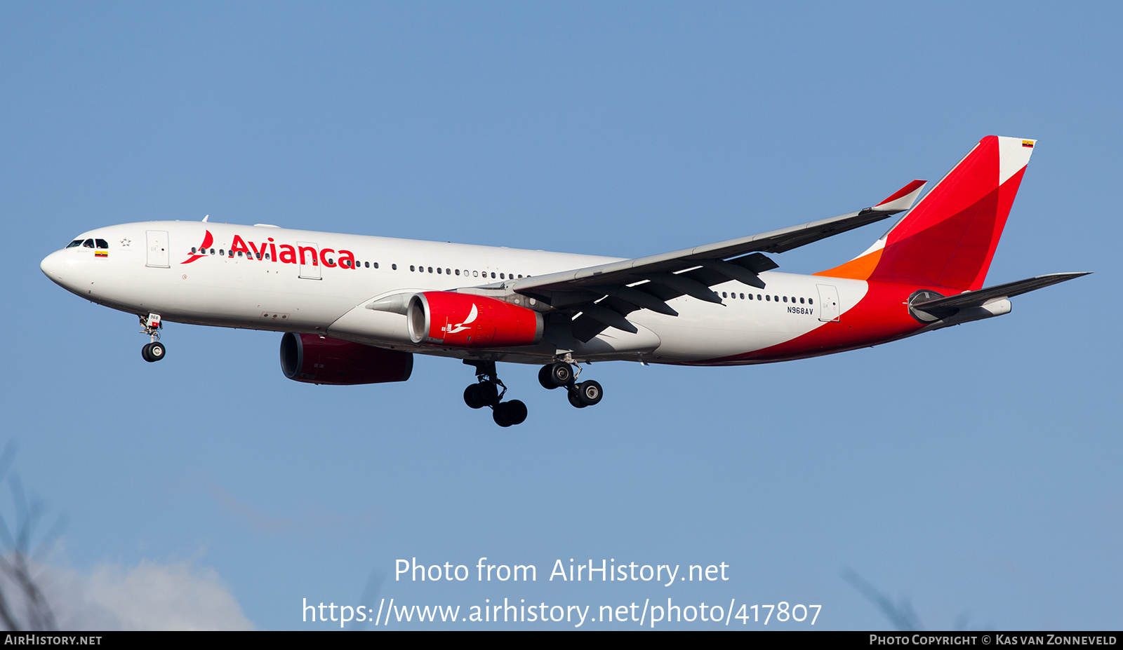 Aircraft Photo of N968AV | Airbus A330-243 | Avianca | AirHistory.net #417807