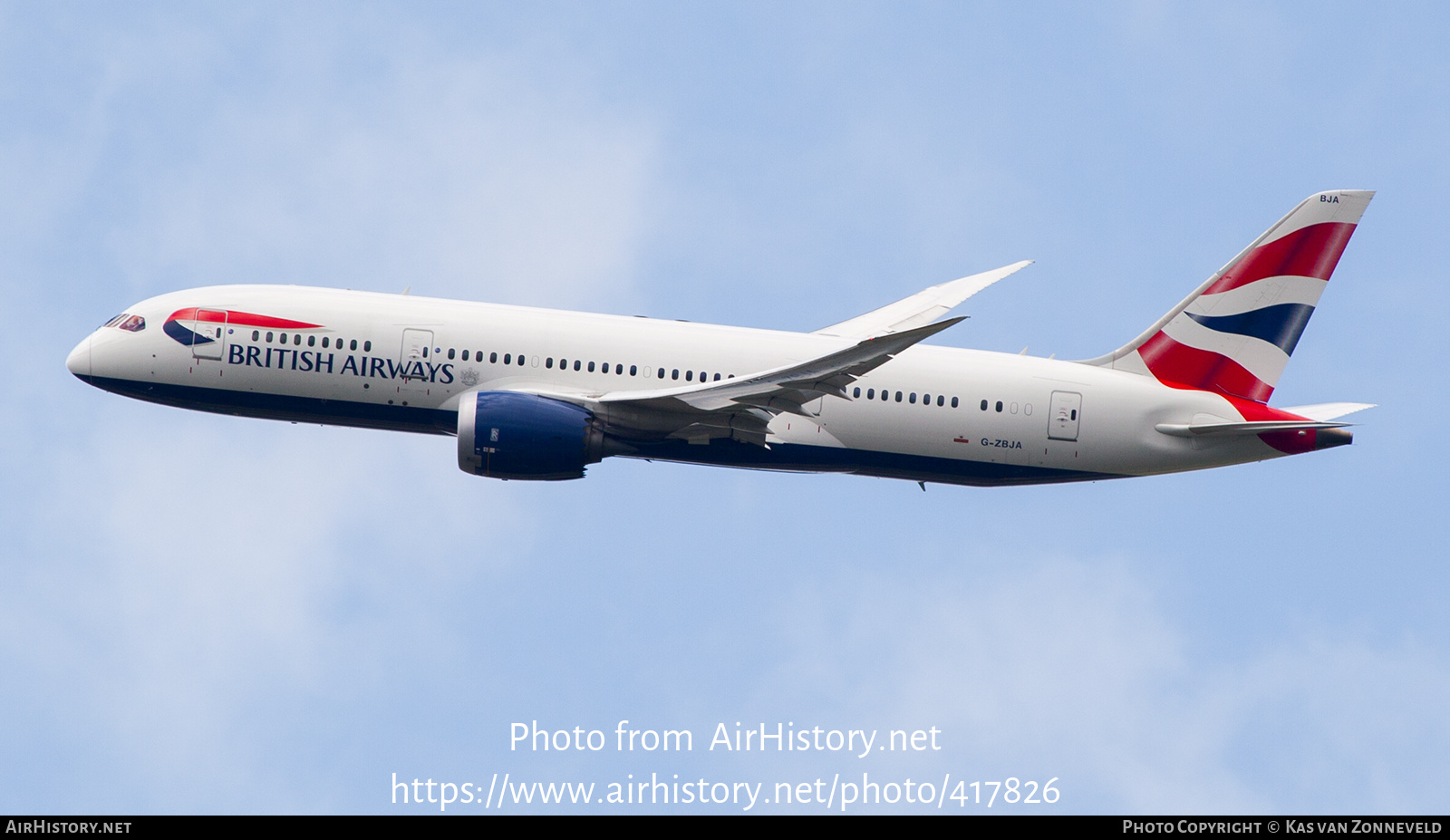 Aircraft Photo of G-ZBJA | Boeing 787-8 Dreamliner | British Airways | AirHistory.net #417826