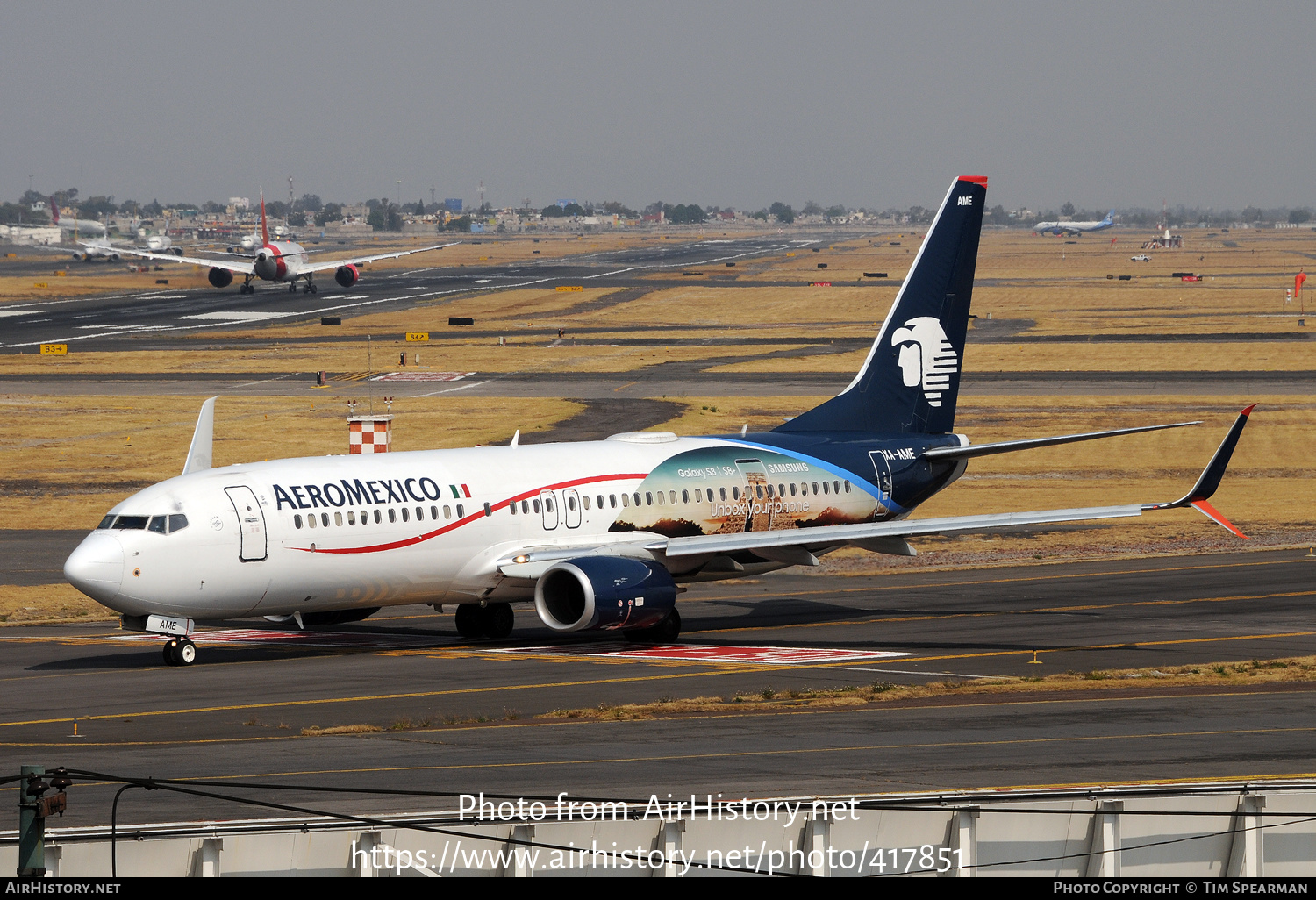 Aircraft Photo of XA-AME | Boeing 737-852 | AeroMéxico | AirHistory.net #417851