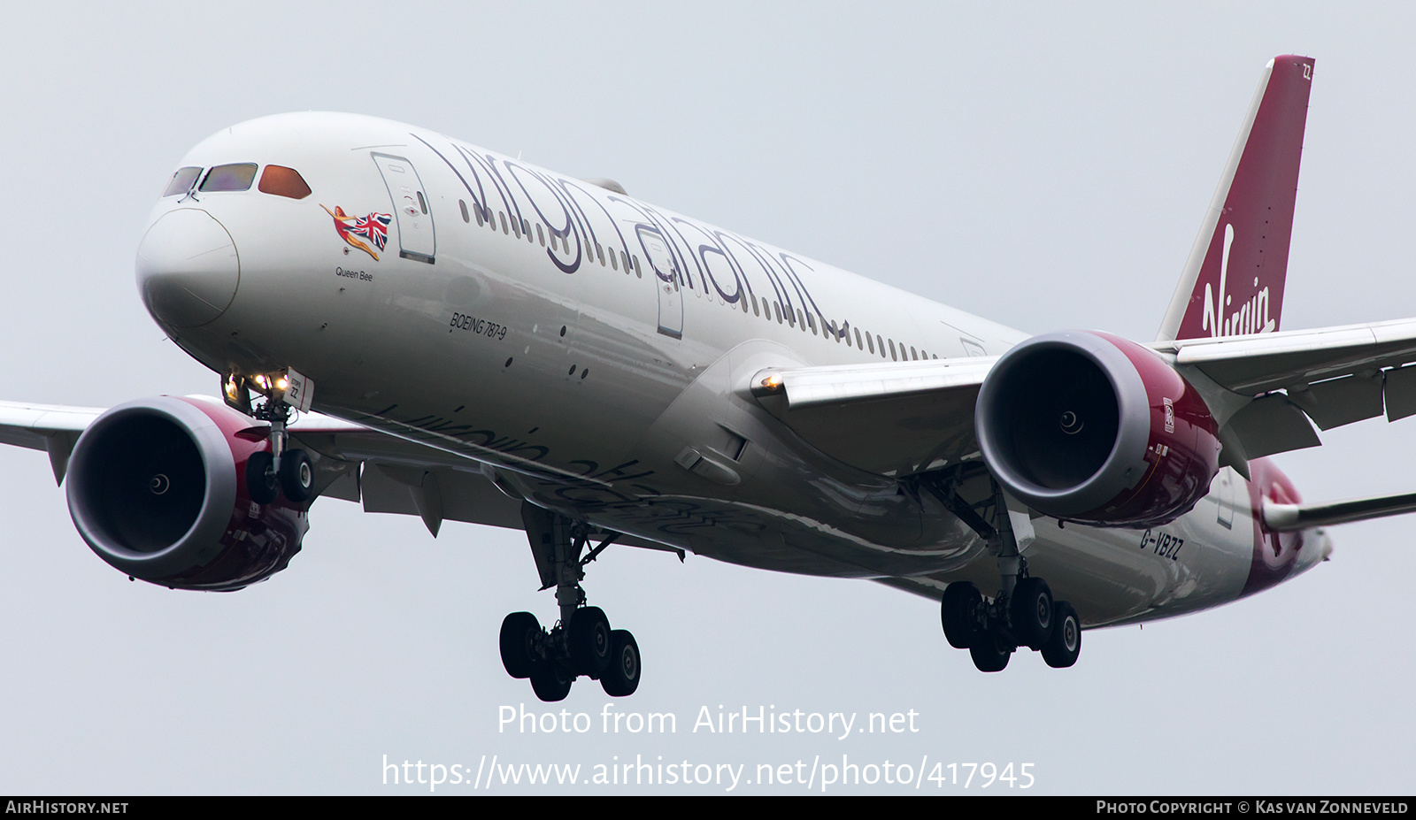 Aircraft Photo of G-VBZZ | Boeing 787-9 Dreamliner | Virgin Atlantic Airways | AirHistory.net #417945