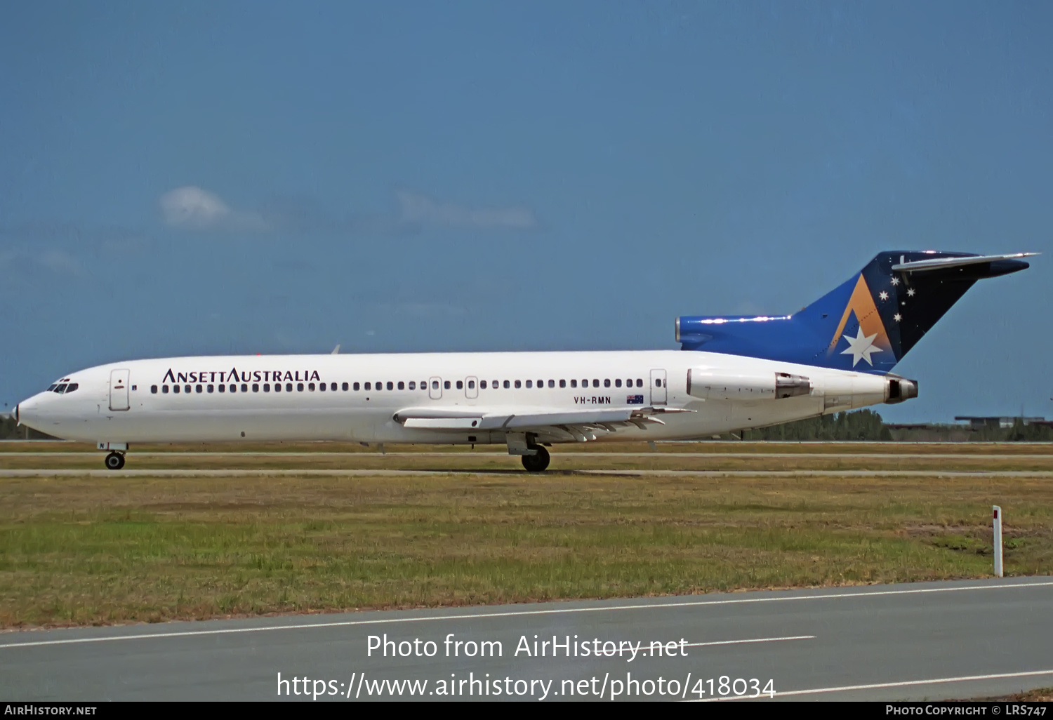 Aircraft Photo of VH-RMN | Boeing 727-277/Adv | Ansett Australia | AirHistory.net #418034