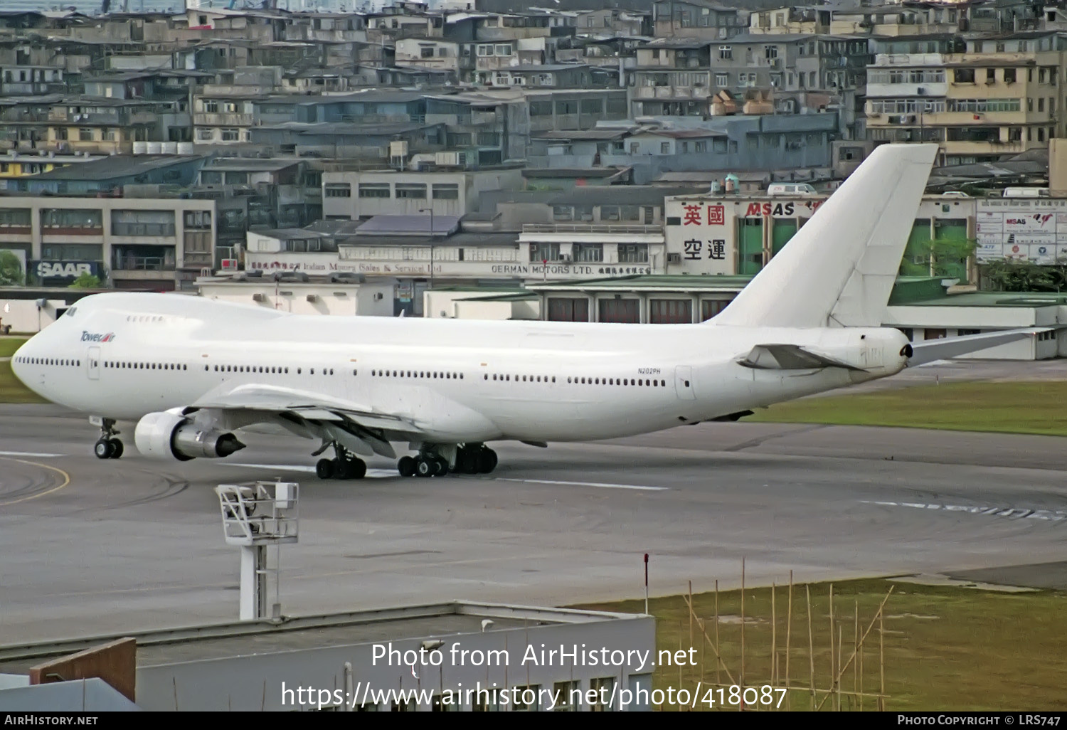 Aircraft Photo of N202PH | Boeing 747-212B(SF) | Tower Air | AirHistory.net #418087