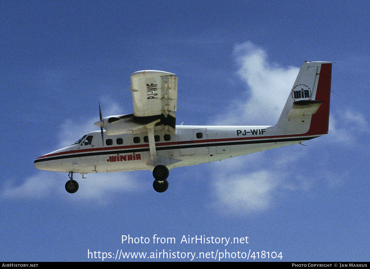 Aircraft Photo of PJ-WIF | De Havilland Canada DHC-6-300 Twin Otter | Winair - Windward Islands Airways | AirHistory.net #418104