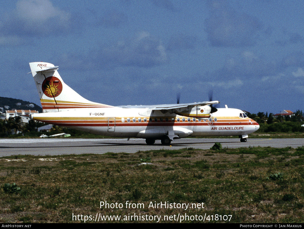 Aircraft Photo of F-OGNF | ATR ATR-42-300 | Air Guadeloupe | AirHistory.net #418107