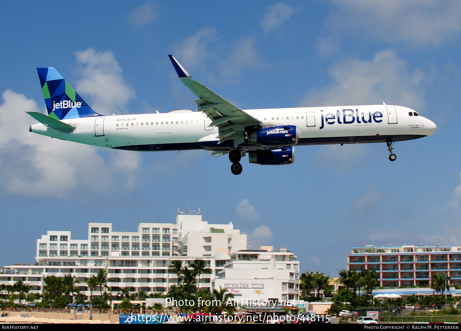 Aircraft Photo of N935JB | Airbus A321-231 | JetBlue Airways | AirHistory.net #418115