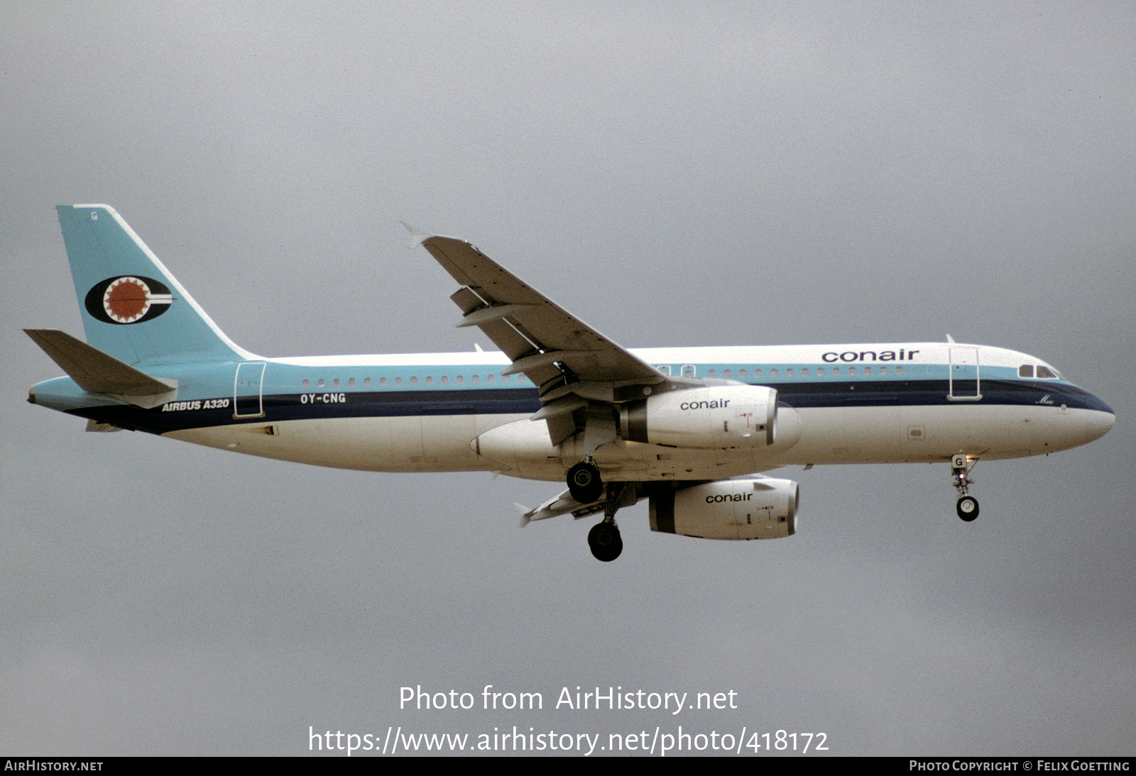 Aircraft Photo of OY-CNG | Airbus A320-231 | Conair of Scandinavia | AirHistory.net #418172