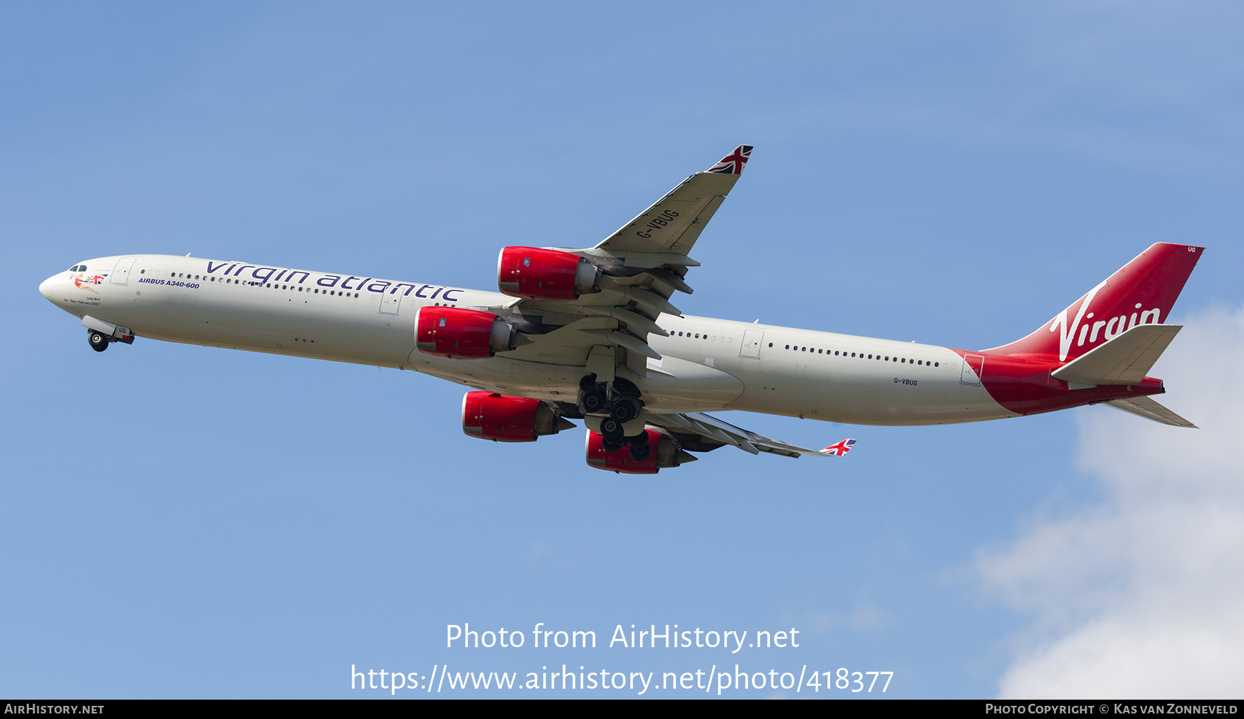 Aircraft Photo of G-VBUG | Airbus A340-642 | Virgin Atlantic Airways | AirHistory.net #418377