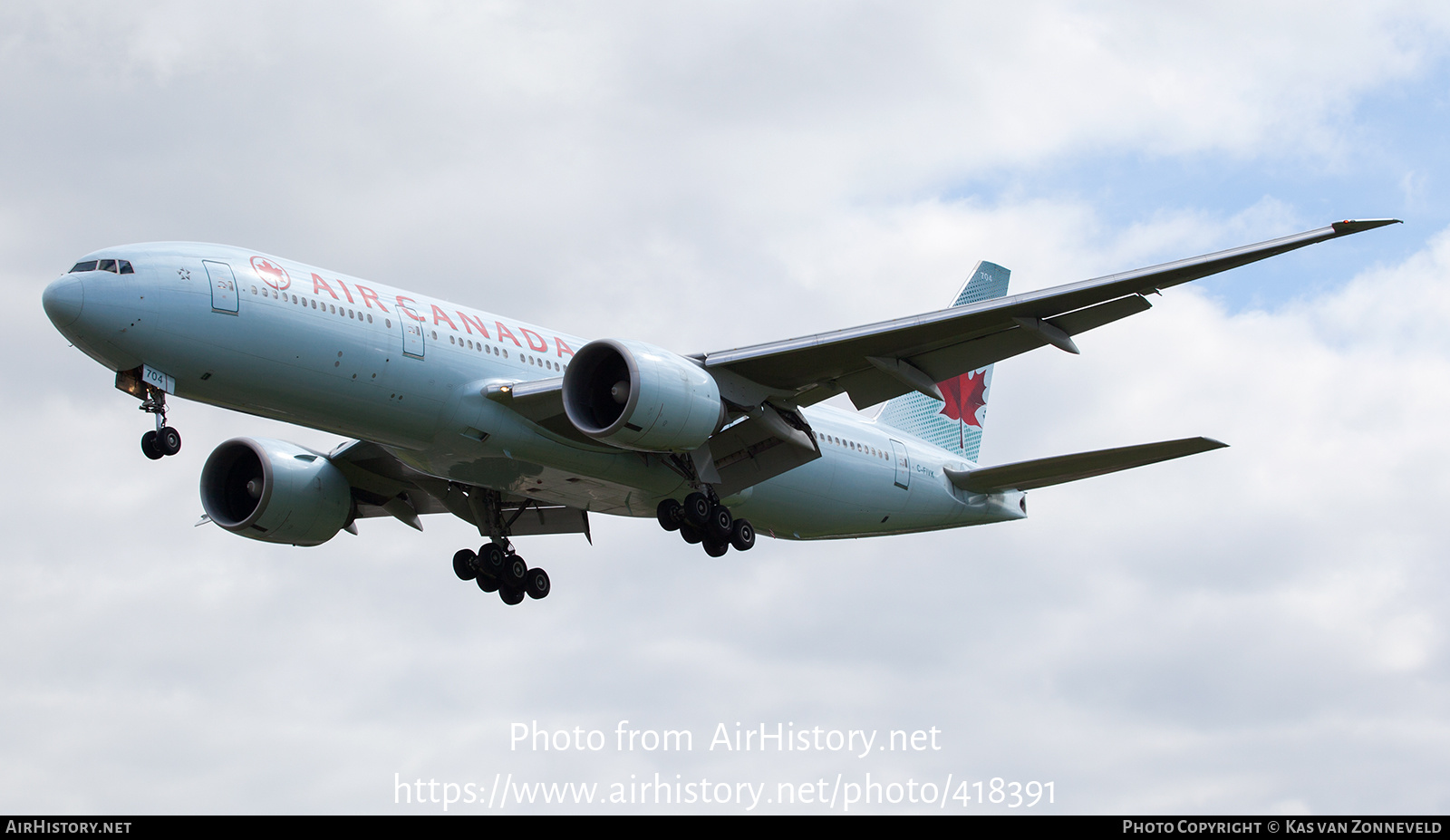 Aircraft Photo of C-FIVK | Boeing 777-233/LR | Air Canada | AirHistory.net #418391