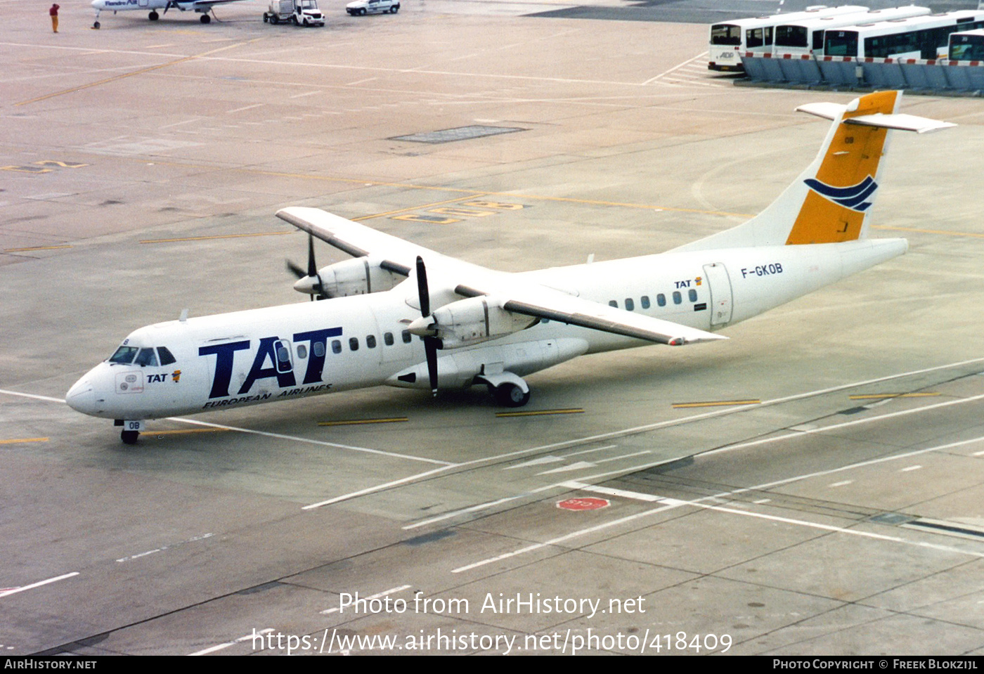 Aircraft Photo of F-GKOB | ATR ATR-72-202 | TAT European Airlines | AirHistory.net #418409