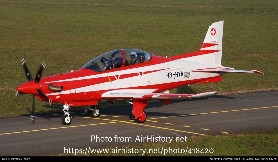 Aircraft Photo of HB-HYA / A-101 | Pilatus PC-21 | Switzerland - Air Force | AirHistory.net #418420