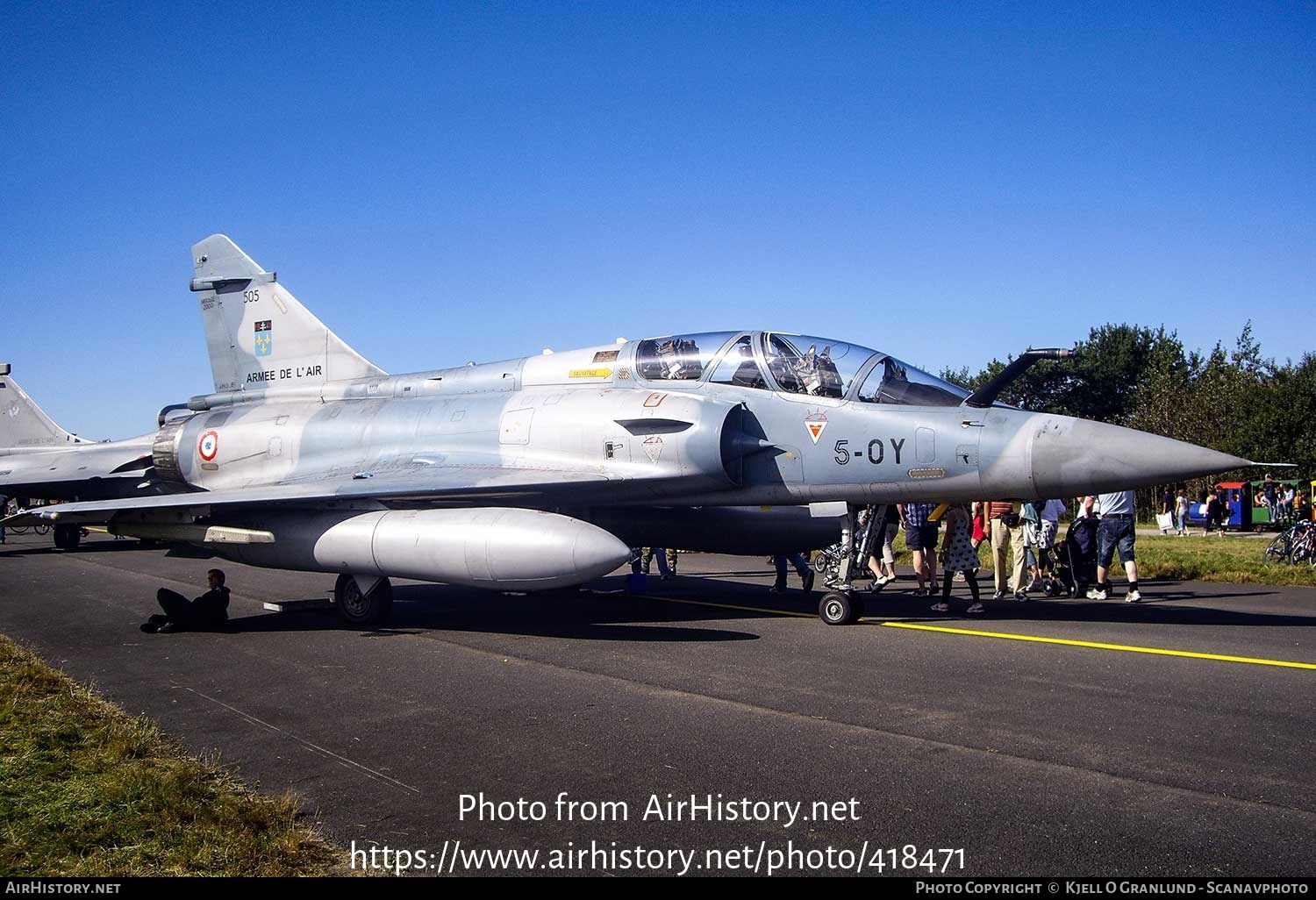 Aircraft Photo of 505 | Dassault Mirage 2000B | France - Air Force | AirHistory.net #418471