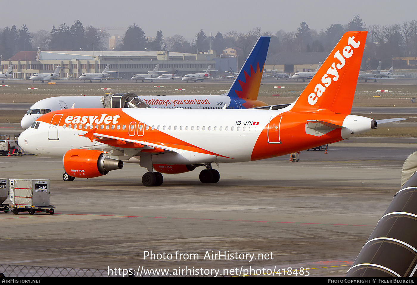 Aircraft Photo of HB-JYN | Airbus A319-111 | EasyJet | AirHistory.net #418485