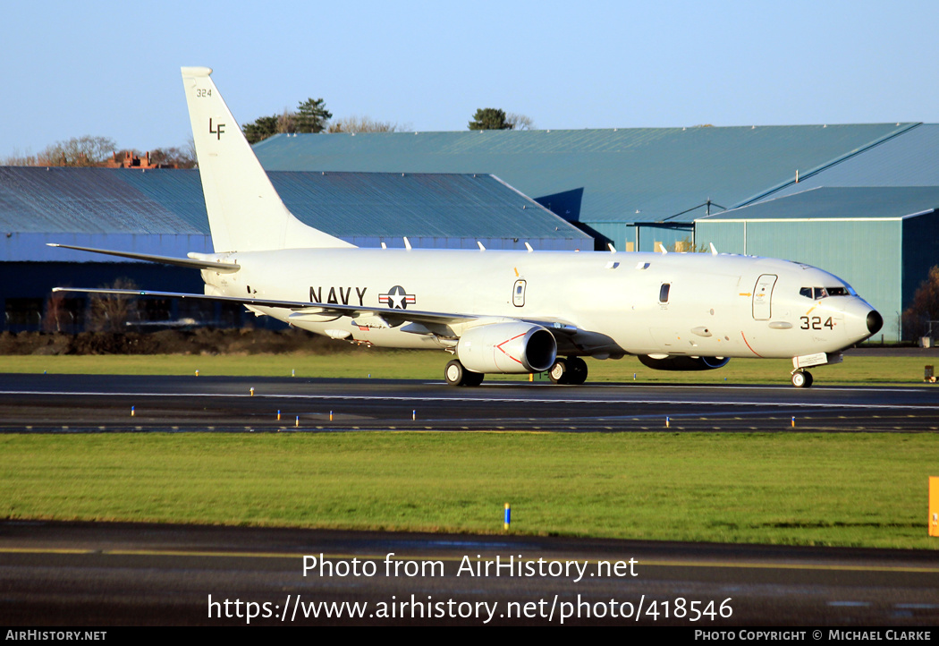 Aircraft Photo of 169324 / 324 | Boeing P-8A Poseidon | USA - Navy | AirHistory.net #418546