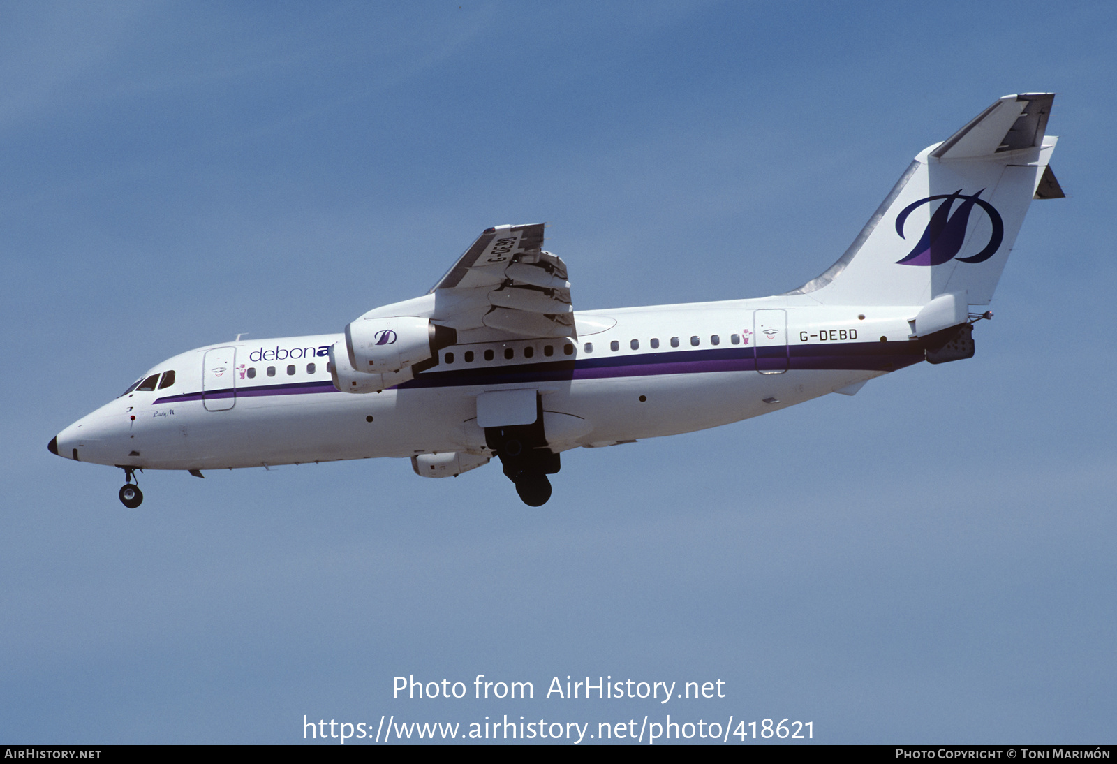 Aircraft Photo of G-DEBD | British Aerospace BAe-146-200 | Debonair Airways | AirHistory.net #418621