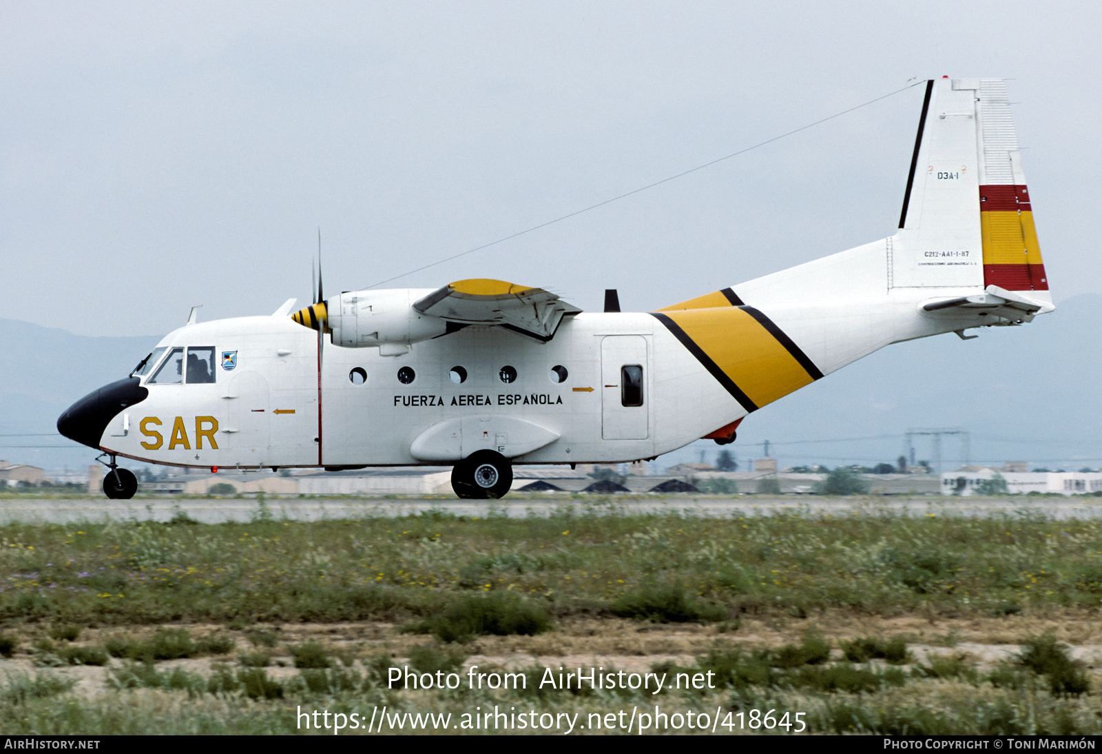 Aircraft Photo of D.3A-1 | CASA C-212-100 Aviocar | Spain - Air Force | AirHistory.net #418645